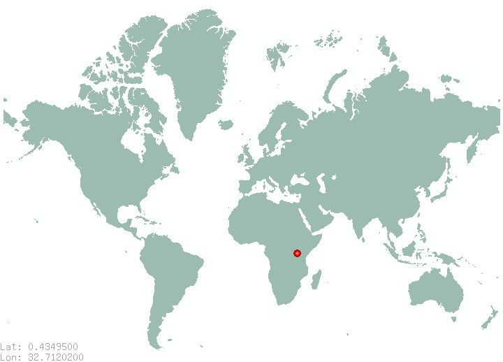 Nakagere in world map
